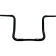 (image for) 1 1/4" EZ Install Round Top Handlebars - Gloss Black, 14" Rise