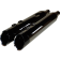 (image for) Khrome Werks 4.50" HP PLUS Slip-On Mufflers - Eclipse w/ black Edge tip billet end caps
