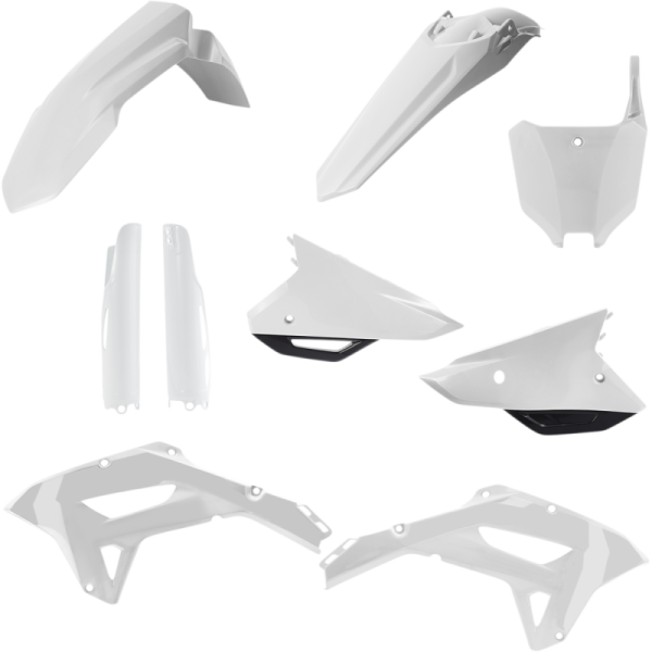 (image for) Acerbis Replacement Plastic Full Kit - White/black