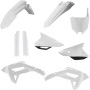 (image for) Acerbis Replacement Plastic Full Kit - White/black