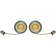 (image for) ProBeam Bullet Bezel Front Turn Signal Inserts, Chrome