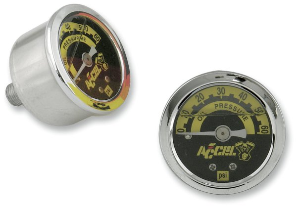 Accel Liquid-Filled 1 5/8" Oil Gauge