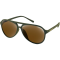 (image for) Maverick Sunglasses - Matte olive/brown HD w/ gold mirror lens