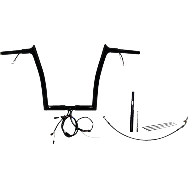 (image for) EZ Install Gloss Black 14" Pointed Top Handlebar Kit