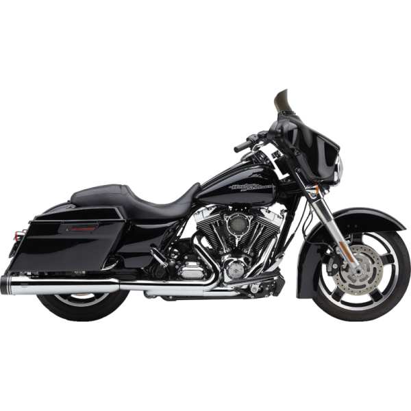 (image for) Cobra 4.5" Gen 2 NH Mufflers Chrome/Black Tip