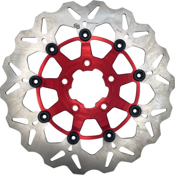 (image for) GBRAKES Full-floating Front Rotor, Red Carrier