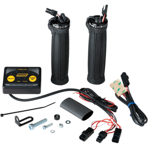 (image for) MOOSE UTILITY DIVISION Clamp-on dual zone heated grip kit