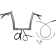 (image for) Pointed Top Handlebar Kit - 12" Rise - Chrome