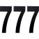 (image for) Standard Numbers - 8" Black - No. 7