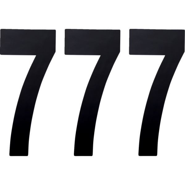 (image for) FACTORY EFFEX Standard Numbers - 8" Black - No. 7