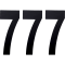 (image for) Standard Numbers - 8" Black - No. 7