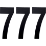 (image for) Standard Numbers - 8" Black - No. 7