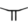 (image for) Buffalo Bars 8” T-Bar (Straight Risers) - Gloss Black