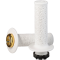 (image for) Lock-On Grips - White/gold