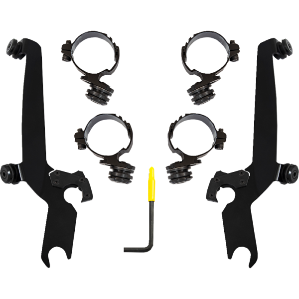 (image for) MEMPHIS SHADES METRIC Trigger-Lock Mount Kit, Black for Honda CMX1100 Rebel 1100 21-24