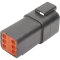 (image for) Black 6-Pin Receptacle