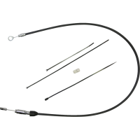 (image for) Quick Connect Upper Clutch Cable Black/Chrome 42"