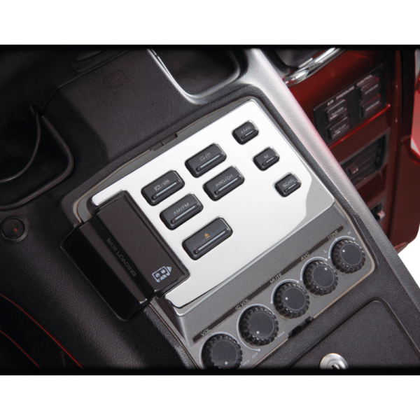 Show Chrome Radio Panel Accent for Honda GL1500 Aspencade/Gold Wing 90-00