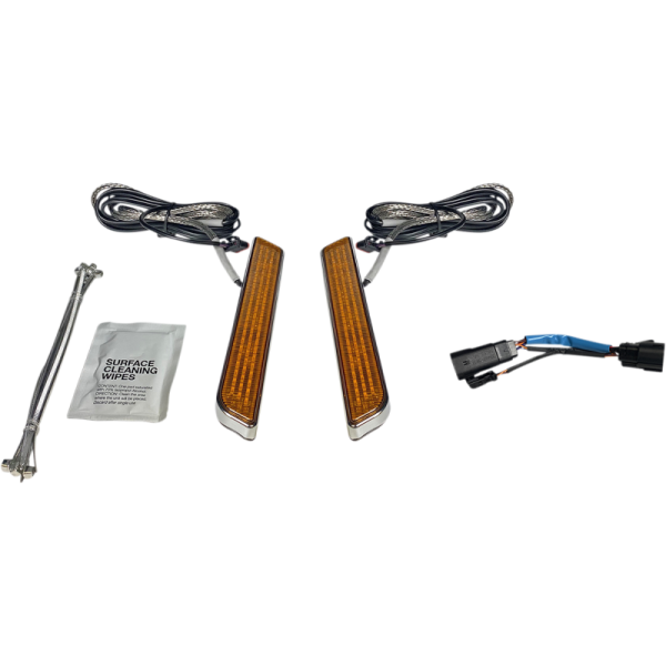 (image for) Custom Dynamics Amber lens, chrome finish (CVO)