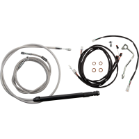 (image for) Stainless Steel Cable/Line Install Kit for 18" Gorilla Ape Hanger Bar