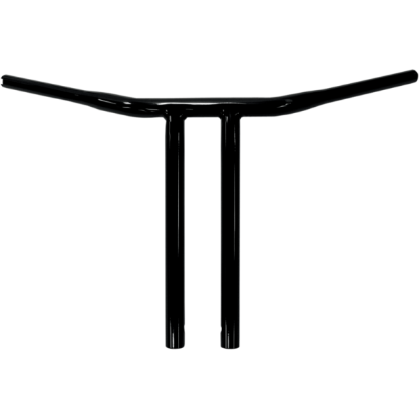 (image for) Drag Specialties Buffalo Bars 14” T-Bar (Straight Risers) - Gloss Black