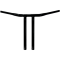 (image for) Buffalo Bars 14” T-Bar (Straight Risers) - Gloss Black