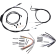 (image for) Burly Brand Black Handlebar Cable/Line Install Kit, For 18" Ape hanger bar