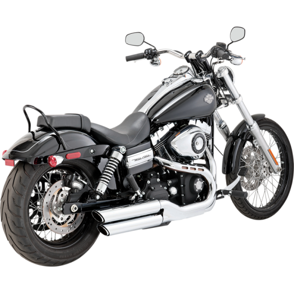 (image for) Vance & Hines 3" Twin Slash Slip-On Muffler Chrome