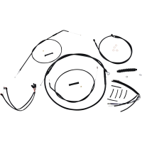 (image for) XR Stainless DOT Kit - Black w/ Black Fittings 14"-16"