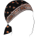 (image for) Classic bandanna orange/black Flydanna Headwrap