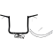 (image for) EZ Install Gloss Black 14" Pointed Top Handlebar Kit