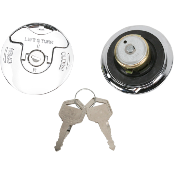 (image for) Drag Specialties Flush-Mount Locking Gas Cap Set
