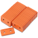 (image for) Two-Hole Double Grand Digger Support Plates - Orange, 48 Pack