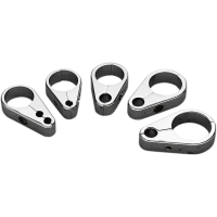(image for) Clutch Cable Clamp Chrome 1 1/8"