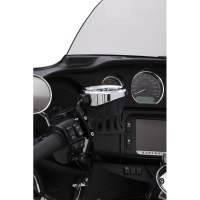 (image for) Drink Holder with Perch Mount, Black/Chrome