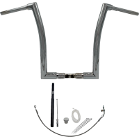 (image for) Fat Baggers Flat Top EZ Install Handlebar 16" Chrome