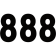 (image for) Mini Pro Numbers - 5" Black - No. 8