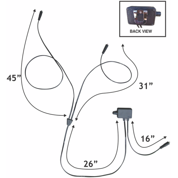 GEARS CANADA Gears GEN-X Y-Cord with Temperature Controller