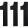 (image for) Standard Numbers - 6" Black - No. 1