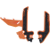 (image for) Acerbis X-Grip Frame Guard - KTM 85 SX 25-26 - Orange/black