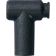 (image for) K&S Resistor Cover - 14 mm, terminal nut, black plastic