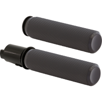 (image for) Arlen Ness Knurled Grips - Black Anodized