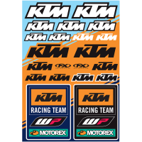 (image for) KTM Racing OEM Sticker Sheet