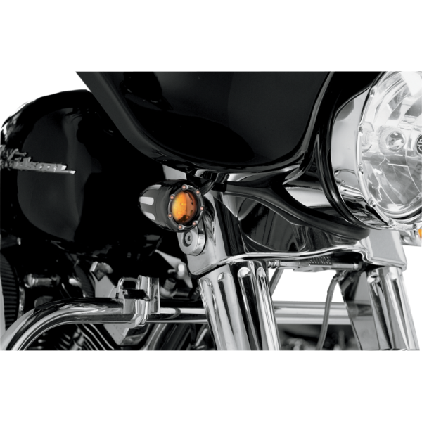 Arlen Ness Deep Cut Factory Style Turn Signal w/ LED Fire Ring