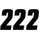 (image for) Factory Numbers - 6" Black - No. 2