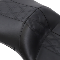 (image for) Le Pera Maverick DL Black HR Inlay Perforated Double Diamond Seat