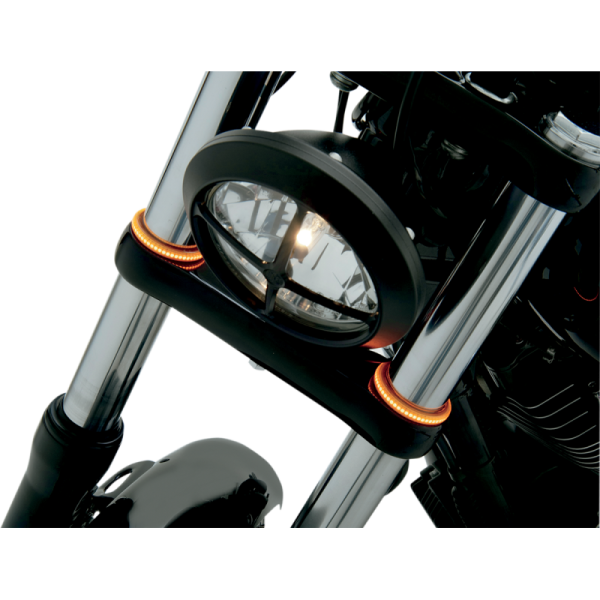 (image for) Custom Dynamics TruWrapz® 360 Degree LED Fork Light, Smoke, for 49 mm Forks