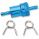 (image for) EMGO Anodized Aluminum Fuel Filter - 1/4" Blue