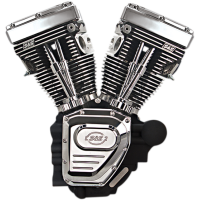 (image for) T124LC Engine, Wrinkle Black/Chrome