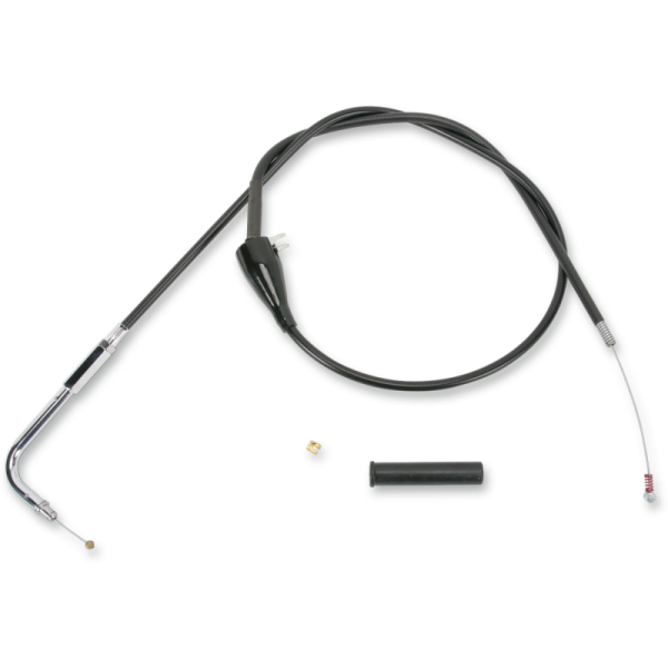 (image for) Drag Specialties Black Vinyl Idle Cable for Softail (26.5")